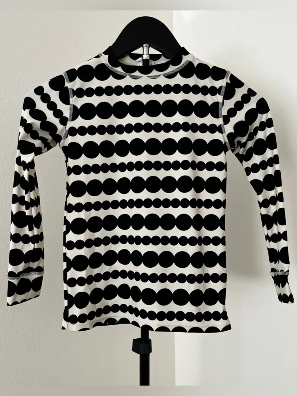 ☀️ Shade Critters Palm Beach Rash Guard | Luxe Black + White Mod Swim Top